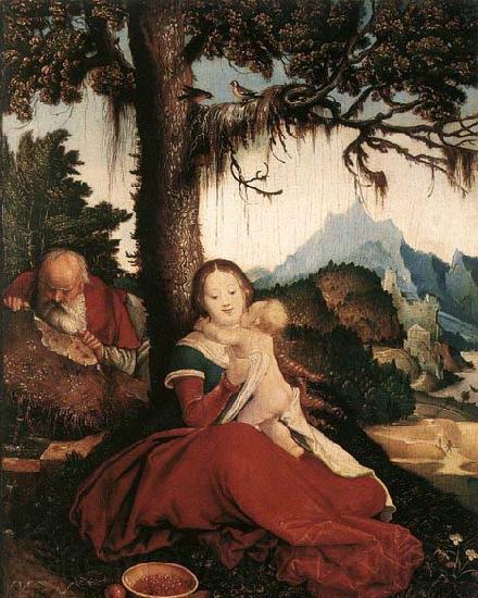 BALDUNG GRIEN, Hans Rest on the Flight to Egypt